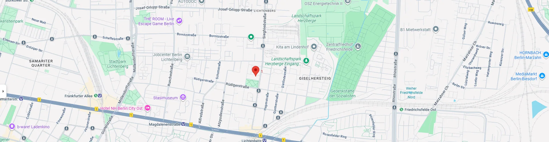 Standortkarte der Kanzlei – Rechtsberatung Kontakt in Berlin